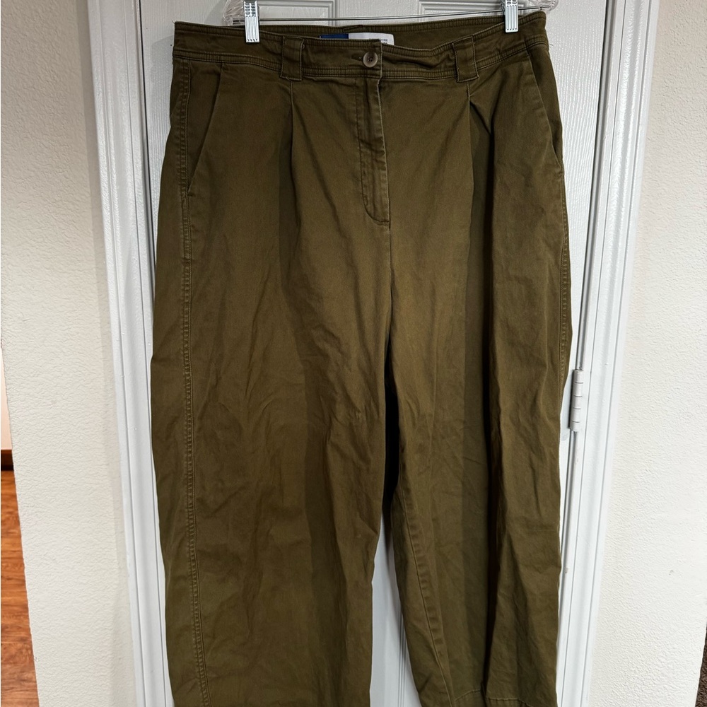 Old Navy Olive Wide Leg Pants